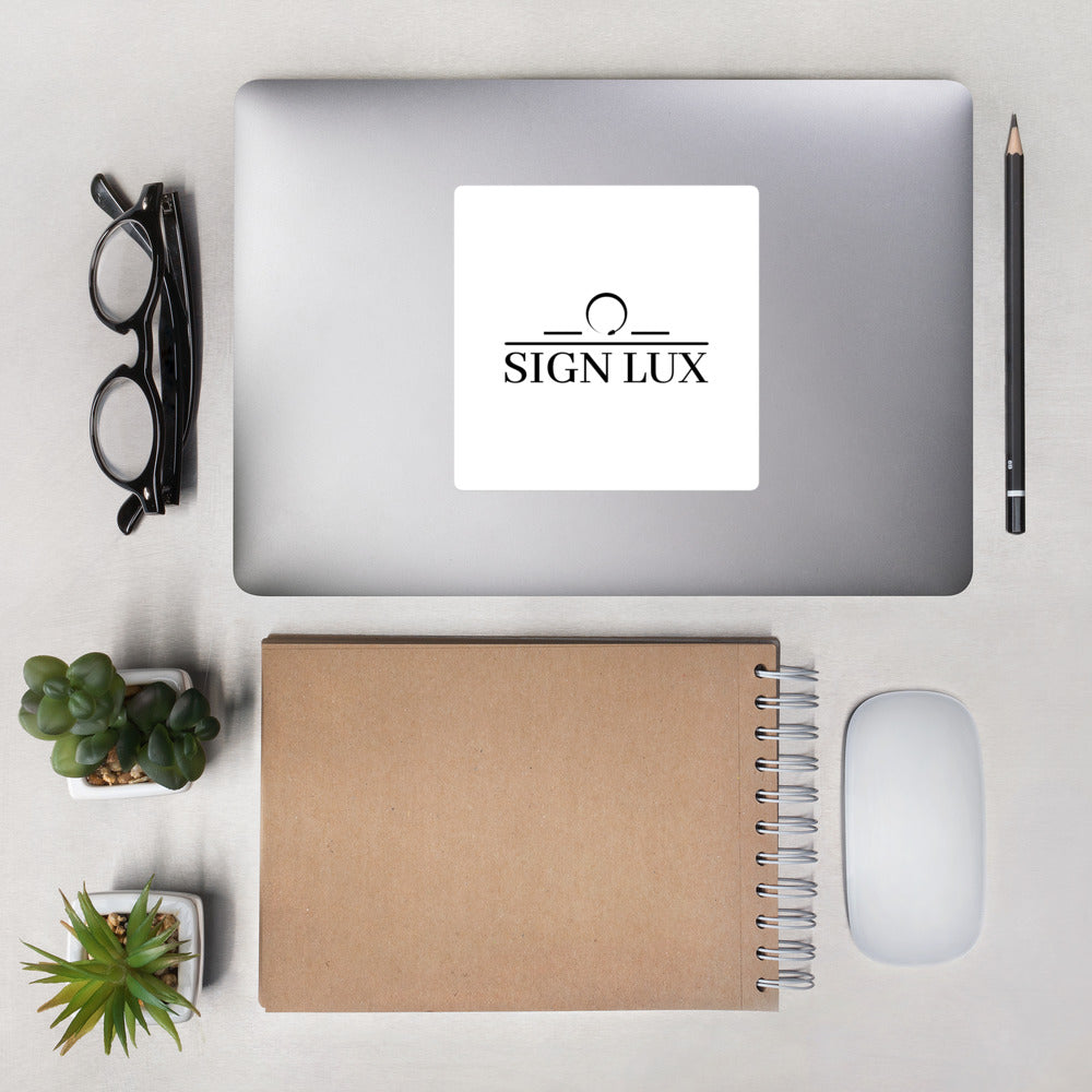 Sign Lux Logo Sticker - White